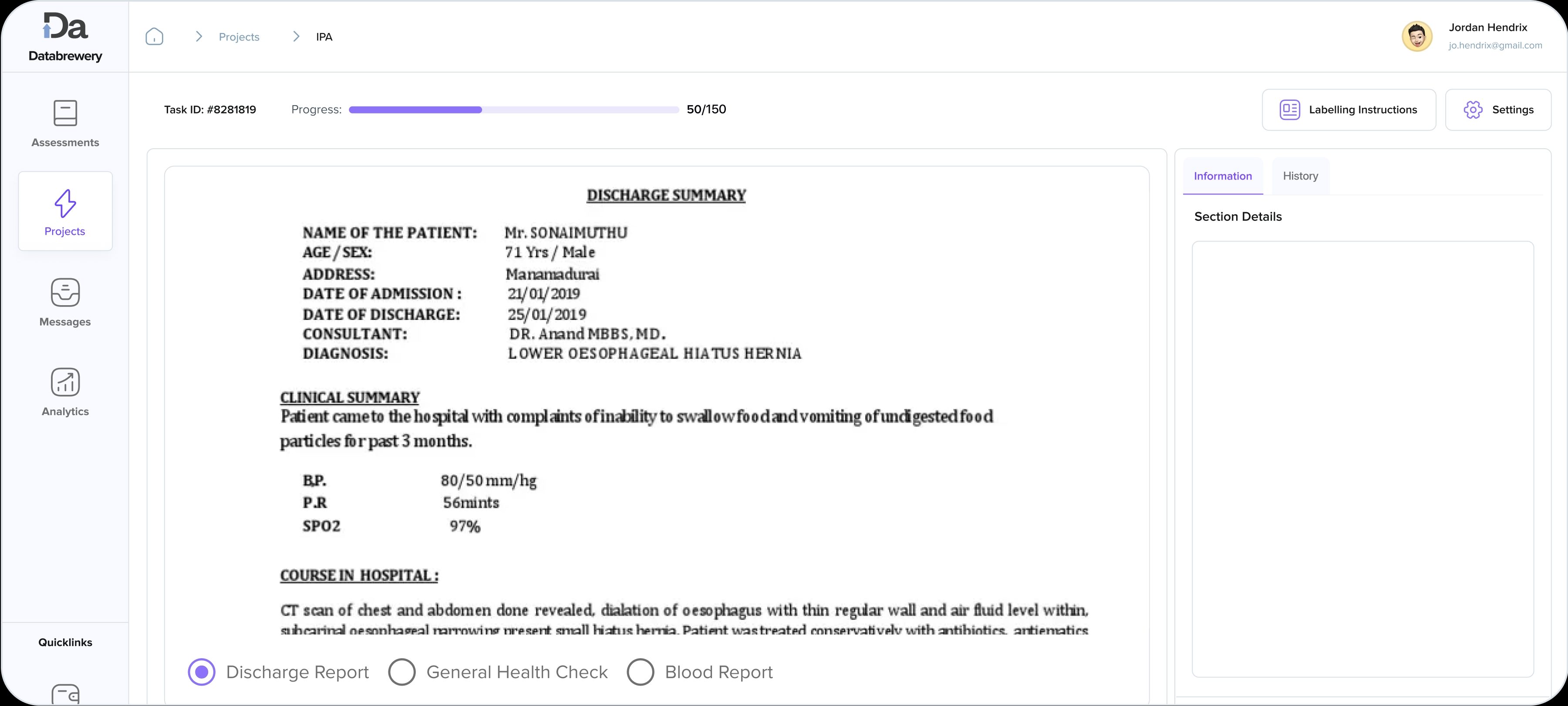 Medical Record Analysis